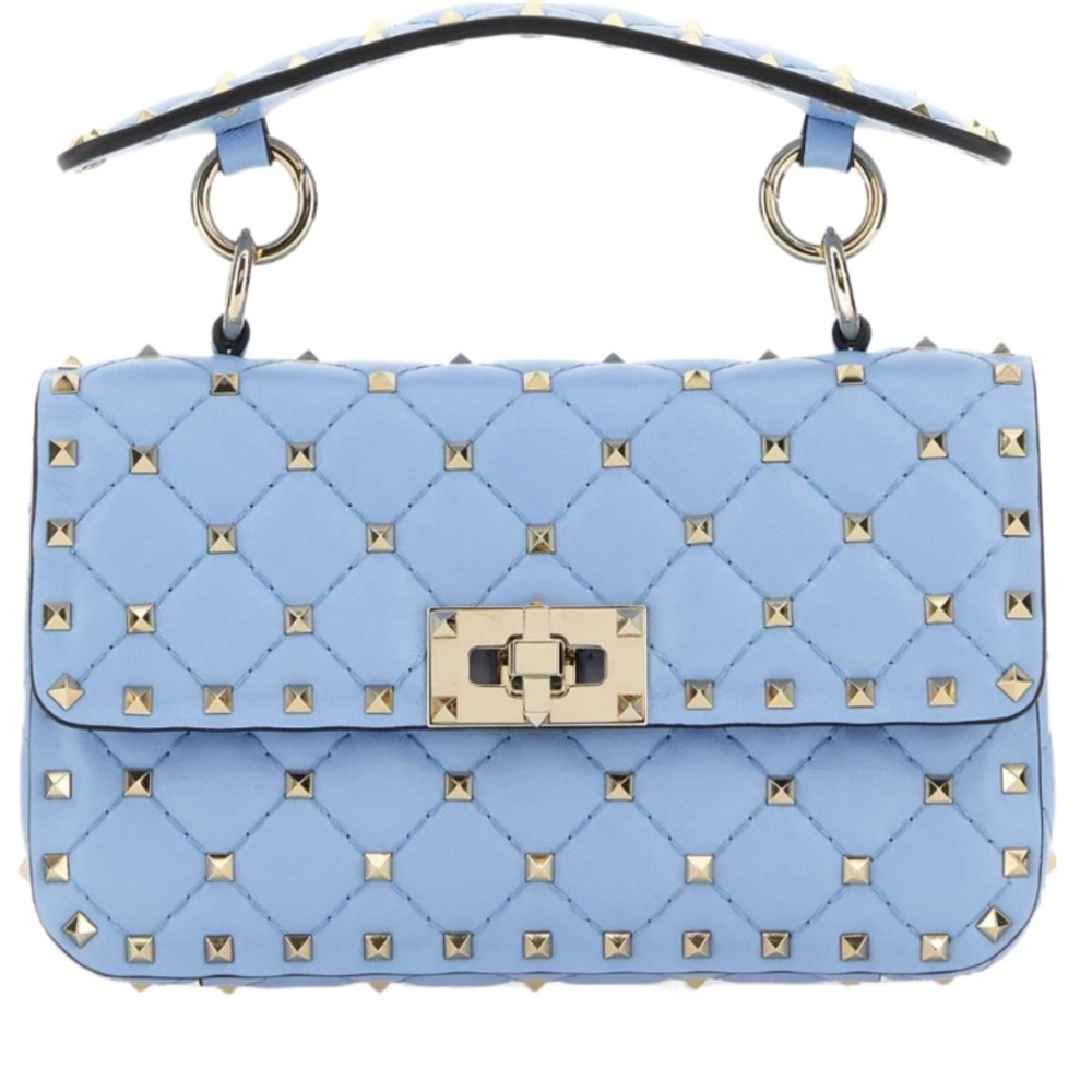 Valentino Garavani small Rockstud spike leather Blue Shoulder bag